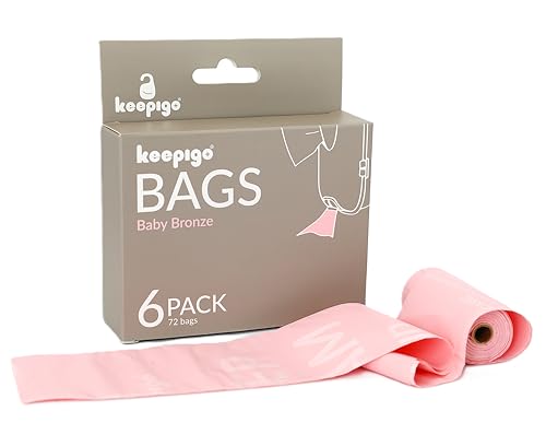 Image of Compostable Disposable Diaper Bags | 6 Rolls, 72 Leak-Proof, XL Biodegradable Baby Poop Bags | Eco-Friendly Diaper Trash Bags for Home, Travel, Pet Waste | Odor-Free Essentials for Newborns,