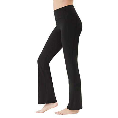 LANBAOSI Pantalon de Yoga Femme Sport Legging Taille Haute Bootcut Long Casual Yoga Contrôle du Ventre Fitness Gym Cover