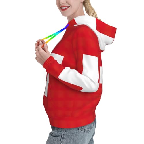 Sweat à capuche suisse femme pull doux et extensible pour ne plus avoir froid