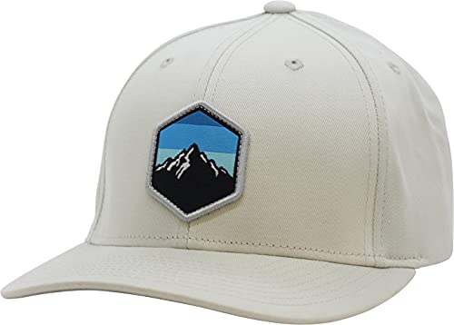 LINDO Flexfit Pro Style Hat - Mountain Sky (Silver-l XL)