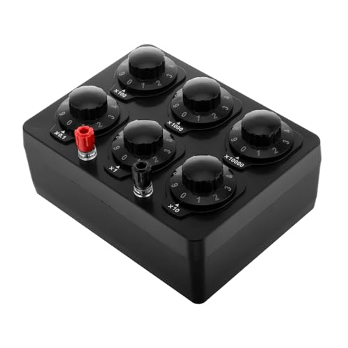 Caja de resistencia ajustable de ohmios VILLCASE para experimentos de física en laboratorios
