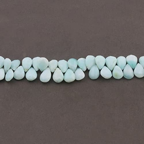 Perles Opale Bleue du Pérou en poire pour créer vos bijoux d'été et colliers de vacances