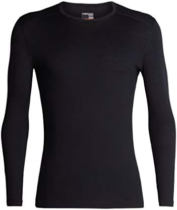 Icebreaker Merino Men's Mens 200 Oasis Ls Crewe, Black, L