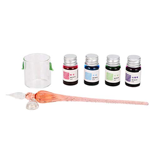 Bolígrafos de vidrio borosilicato hechos a mano para caligrafía artística