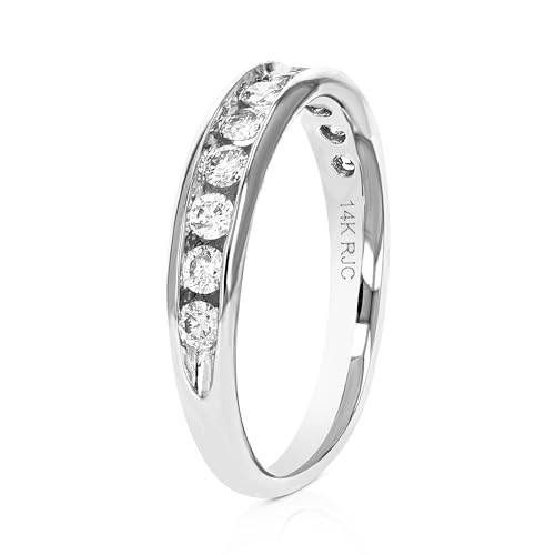 1/4 cttw to 1 cttw Diamond Wedding Band for Women, Comfort Fit Diamond Wedding Band in 14K Gold Channel Set, Size 4.5-103