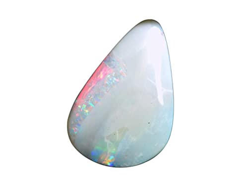 Opale doublée australienne rare de qualité cabochon de feu 19 x 13 mm pour haute joaillerie
