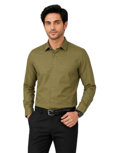 Image of Appel Touch Men's Cotton Blend Formal Shirt Full Sleeves