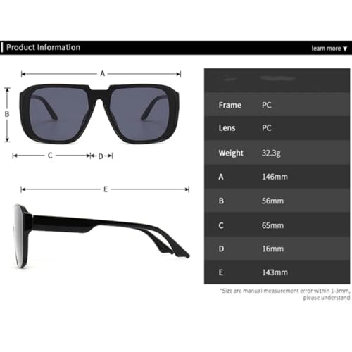 Lunettes de soleil rétro monobloc à grande monture pour conduire confortablement sans reflets