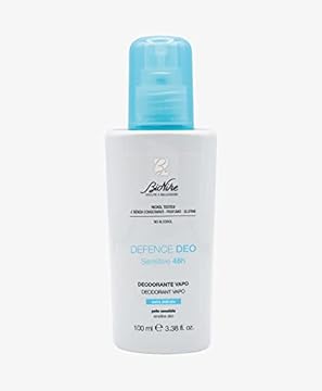 Bionike Defence - Deo Sensitive 48H, Latte Spray Deodorante Antitraspirante, Assorbe Il Sudore Fino A 48 Ore, Dona Ascelle Lenite E Protette, Dermatologicamente Testato, 100 Ml