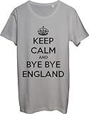 Keep Calm and Bye Bye England Football Euro 2016 - Camiseta para hombre, color gris, gris, XXL