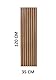 Grace Baltic Wandpaneele aus MDF, Akustikplatten, Innendekoration, Wandtätowierungen, Material 3D MDF / 0,42 m2 Stück 120 cmx35 cmx1.5 cm 1.5 cm Dicke