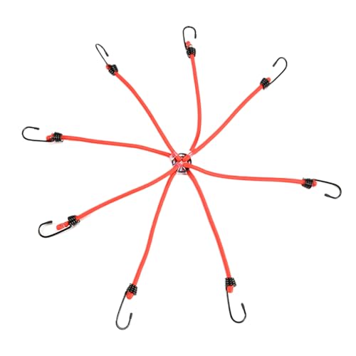 Corda Elastica con Ganci,Cinghie di Fissaggio per Borse Moto con Ganci - Regolabili di Fissaggio per Kayak per Ciclismo Sport Outdoor Avventure Campeggio Arrampicata e Bicicletta