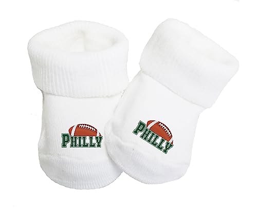 Image of Future Tailgater Baby Toe Bootie Socks for Philadelphia Fans