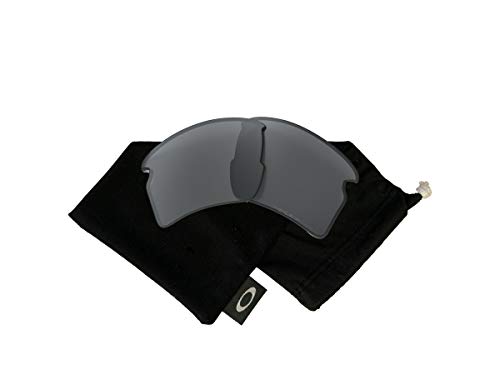 Oakley Original Flak 2.0 XL OO9188 Black Iridium Polarized REPLACEMENT Lenses +BUNDLE with Oakley Microfiber Cloth Bag