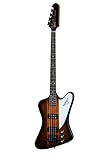 Die 2015 Gibson Thunderbird verfügt über Flügel aus Mahagoni und ein 9-lagiges, mehrschichtiges Neck-thru-Design aus Mahagoni und Walnuss. Das Griffbrett aus Palisanderholz ist nicht eingefasst. Seine Mensur beträgt 34 Zoll (86,36 cm) und es ist mit punktförmigen Perlmutt-Intarsien versehen.