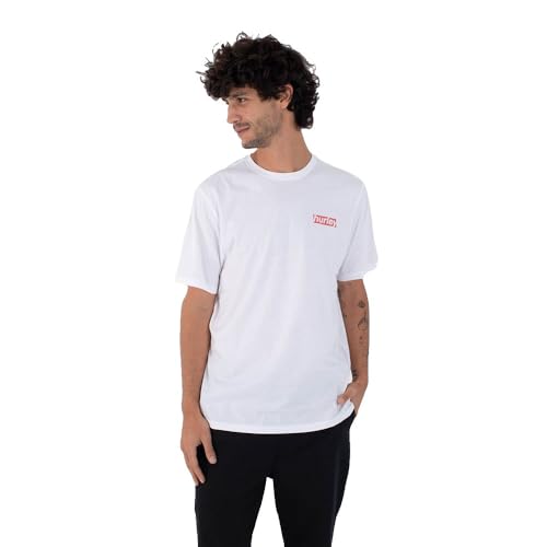 T-Shirt Hurley Homme Throwback Fill à manches courtes en coton léger