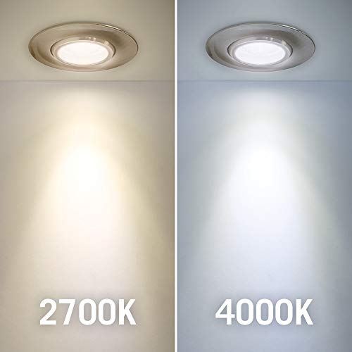 Image of Armacost Lighting 223811 Gimbal Recessed Articulating LED Puck, Brushed Steel, Bright White Light