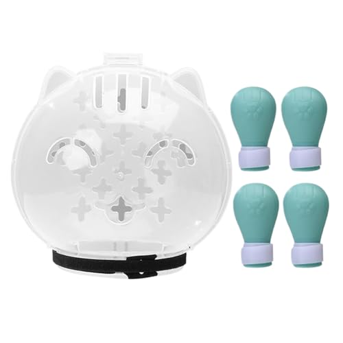 猫用グルーミングマズル | 爪切り用猫マuzzleと靴 - 洗浄や毛刈りに最適な通気性ペットヘッドギア