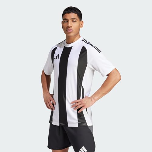 adidas Homme Striped 24 Jersey Shirt, White/Black, L