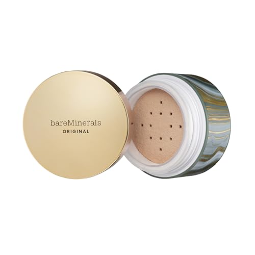 bareMinerals Deluxe Original Loose Mineral Foundation SPF 15 - Holiday Limited Edition Size $88 value – Medium Beige, Vegan, Cruelty-Free & Dermatologist-Tested
