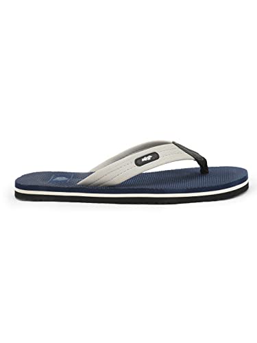 Image of Liberty A-HA JTN-03 Casual Flip-Flops for Men - Grey, Navy Blue & Olive Green | Slip-on /Flats Slippers - Durable and Lightweight | Comfortable and Soft Insole for Everyday Wear - Cushioned Footbed