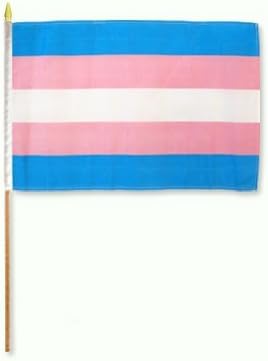 Flag Transgender Stick One Dozen - 12" x 18"