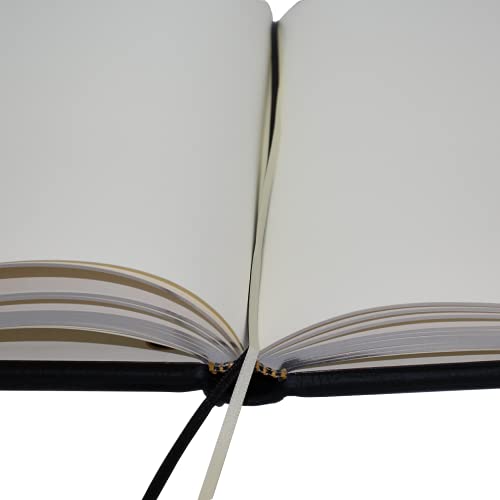 Livre d'or en cuir noir idéal comme cadeau de mariage