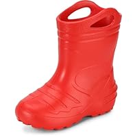 Ladeheid Children´s EVA Extra Light Wellington Boots Rainy Wellies Rain Boots KL051 (Red, EU 33 = UK 1)