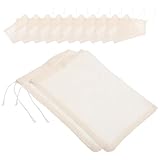 Bolsas de filtro para condimentos de guisos: lo suficientemente versátiles para usarse en diversos procesos de cocción, como la preparación de sopas y guisos; prácticas bolsas coladoras con cordón