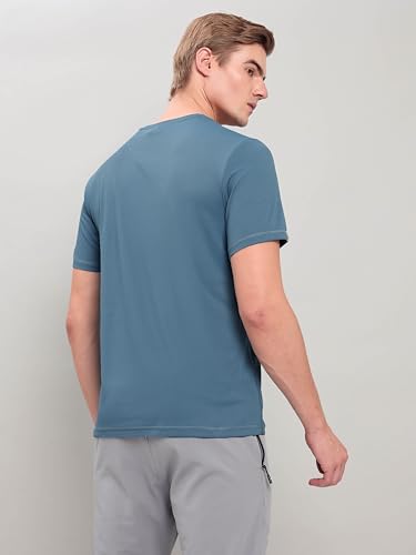 Image of TECHNOSPORT Men's Polyester Regular Fit T-Shirt