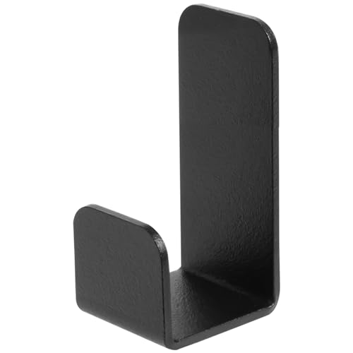 DABSTORY Toallero sin agujeros, gancho adhesivo para baño, gancho para toallas, autoadhesivo, extrafuerte, gancho de pared, acabado mate, gancho para albornoz, soporte para paños de cocina (negro)