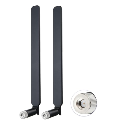 Superbat Dualband WLAN Antenne 2,4/5,8 GHz 8dBi MIMO | RP-SMA-Stecker | Kompatibel mit Router,Mini PCI-Express PCIE Netzwerkkarte USB-WiFi Adapter IP-Kamera Überwachung, FPV-Drohne | 2-STK-Schwarz Superbat Dualband WLAN Antenne 2,4/5,8 GHz 8dBi MIMO | RP-SMA-Stecker | Kompatibel mit Router,Mini PCI-Express PCIE Netzwerkkarte USB-WiFi Adapter IP-Kamera Überwachung, FPV-Drohne | 2-STK-Schwarz