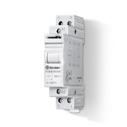Finder 202282300000PAS Télérupteur modulaire 230 Vac 2 NO 16 A