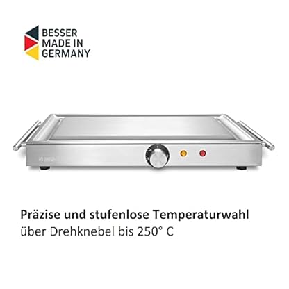 Teppinox M1500 – Elektrogrill Made In Germany (Elektrische Grillplatte, Teppanyaki, Tischgrill mit präziser… – Bild 5