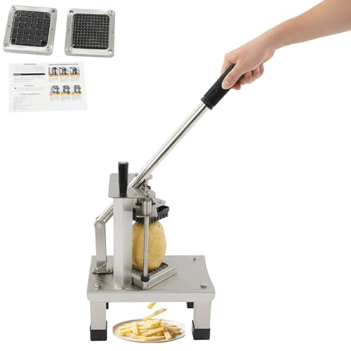 Cortadora de papas fritas comercial 3 cuchillas acero miniatura 1