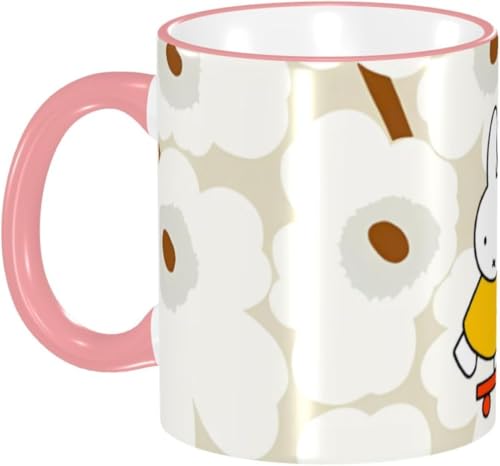 セラミック マグカップ 330ml 可愛い ミッフィー マグ コーヒーカップ 陶器 mug カップ 大容量 耐熱 耐冷 電子レンジ対応 コップ 人気 誕生日 母の日 父の日 友人 プレゼント MGZ2998 ピンク
