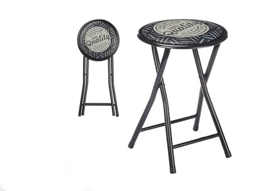 Tabouret pliant rond tropical pour assise d'appoint nomade