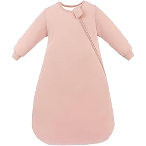 PurComfy Supersoft Baby Premium Bamboo Viscose Long-Sleeve Wearable Sleeping Bag Sack Blanket 1.0 TOG Blush 15-24 Months