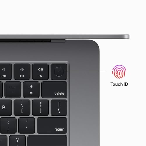 Image of 2023 Apple MacBook Air with Apple M2 Chip with 8-Core CPU /10-Core GPU (15-inch, 16GB RAM, 1TB SSD Storage) (QWERTY English) Space Gray (Renewed)