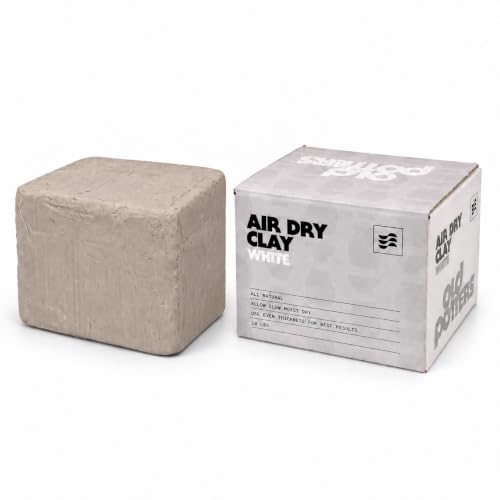 Old Potters Premium Air Dry Clay, White, 10 lbs...