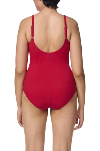 Amoena Womens Chile One Piece Swimsuit red2
