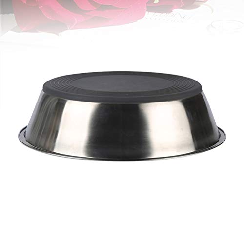 Pet 1 Pçs de 17,5 cm Antiderrapante Tigela para Animais de Estimação em Aço Inoxidável Alimentador p