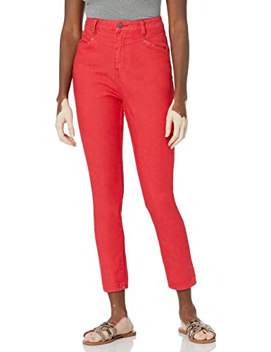 Volcom Junior's Womens Georgia May Jagger High Rise Denim Jean, Red, 31 #TOP21