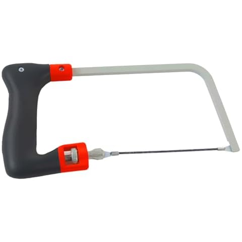 TILER Diamond Hand Saw, 10-Inch Coping Saw with 2.6mm Tungsten Carbide Blade For Tile Stone Ceramics Glass 8703-M Cover