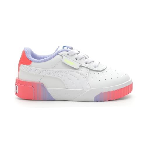 PUMA Toddler Girls Cali Lollipop Perforated Lace Up Sneakers Shoes Casual - White - Size 6 M