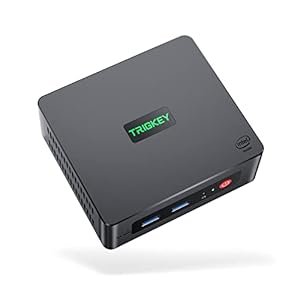 TRIGKEY Mini PC N100 G4 Mini-PC Intel 12th Gen Intel Alder Lake-N100 16G DDR4 500G, Unterstützt Dual HDMI 4K@60Hz WiFi 6 USB 3.2 Gen 2