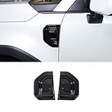 Heutamo Car Fender Side Vents Trim Cover Compatible with Toyota Land Cruiser Prado LC250 J250 2024+ Accessories, ABS Side Fender Air Vent Sticker Decorative Trim Accessories (Black)