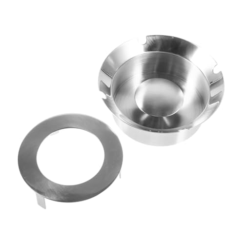 Cabilock Posacenere Acciaio Inossidabile e Facile da Portacenere Versatile per Ufficio e Casa Design Moderno e Robusto per Interni Ed Esterni