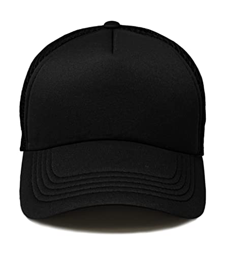 Funky Junque Kids Trucker Hat Adjustable Snapback Mesh Cap - Retro High Crown Style for Boys & Girls2