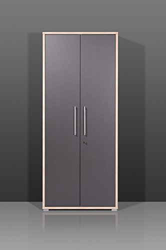Germania Aktenschrank Duo | In Anthrazit | 75 x 185 x 35 cm | 1694-58 - 1694-58 Germania Aktenschrank Duo | In Anthrazit | 75 x 185 x 35 cm | 1694-58